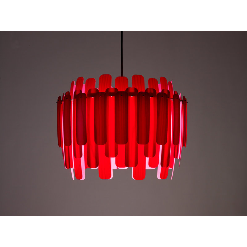 Maruja 1 - Light Pendant, Red, Matte Black, E26
