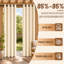 Rideaux occultants et imperméables pour patio et pergola - intimité de qualité supérieure et protection contre les intempéries - 4 panneaux-1036985589-1017003985-1036985585