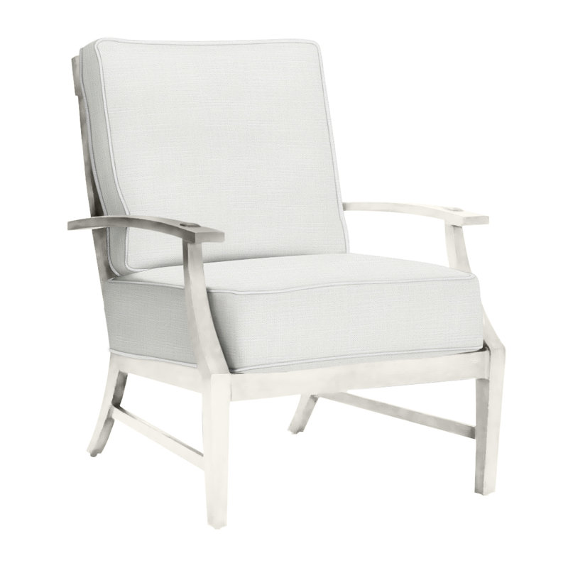 Méridienne Croquet, InsideOut® Rollo ‑ lin dentelle, Welt, Craie