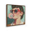 «Retro Bubblegum Girl Teal» par Kate Jarvik Birch, reproduction d'art-169939809-169939823-169939819