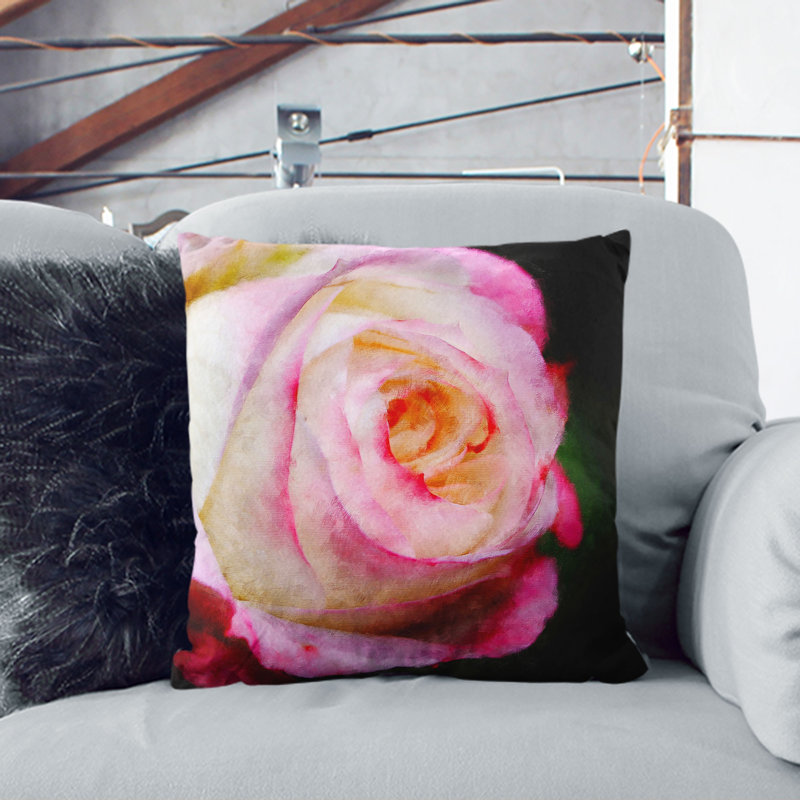 Square Throw Cushion, Stone, 40cm H x 40cm W x 15cm D