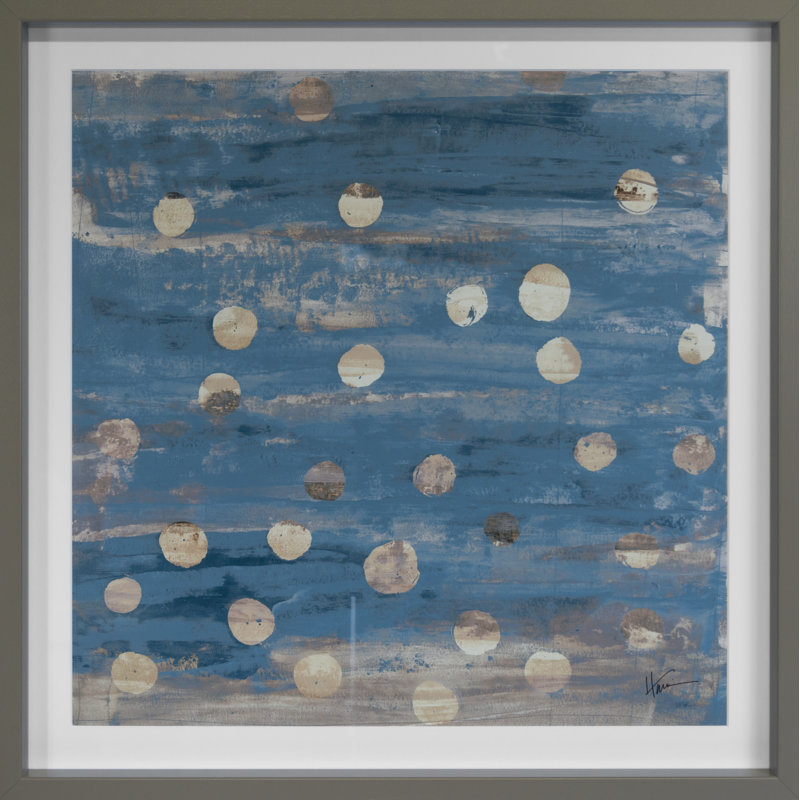 Argent Argent 4 In Blue by Maeve Harris - Single Picture Frame Painting, 26" H x 26" W