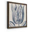 Indigo floral sur lin VI - reproduction encadrée de qualité supérieure - prêt à être accroché - impression encadrée sur papier-1607622978-1607652881-1607646675