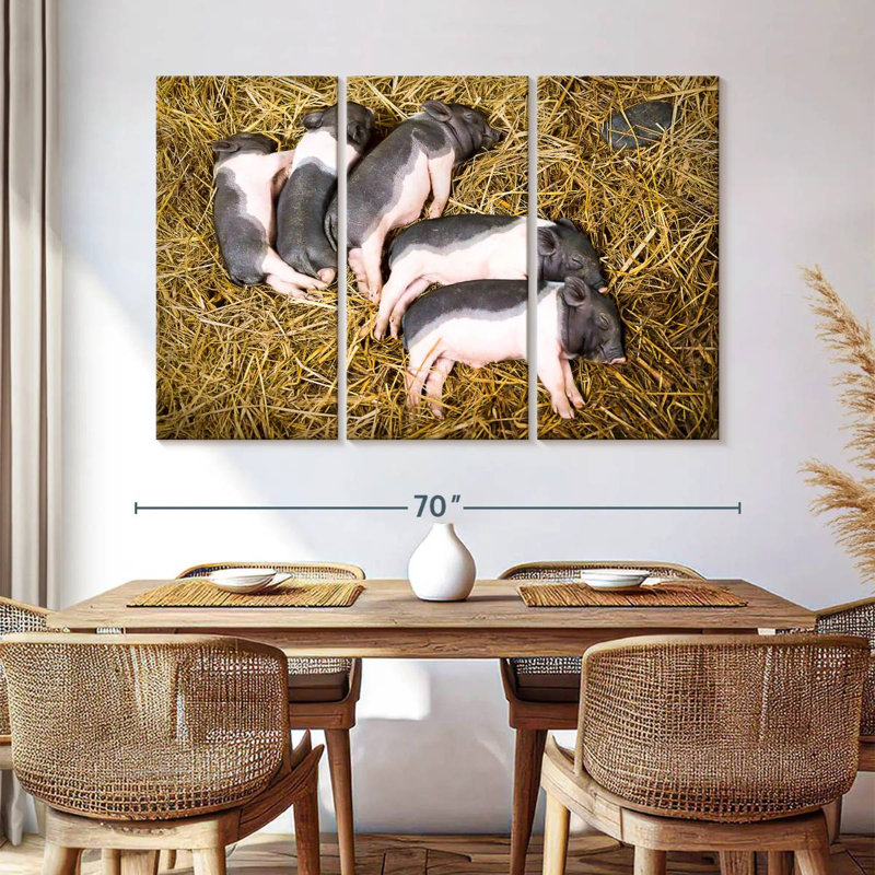 Brampt Piglet Quintet, 42" H x 65" W