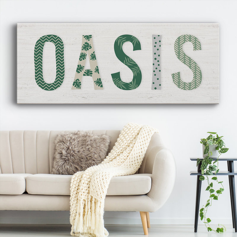 Oasis Cabana sur toile, H 8 po x l 20 po x P 1,5 po