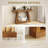 55" Farmhouse Console Table, 2-Tier Entryway Table with Storage and Thickened Tabletop for Hallway, Living Room, Entrance, Behind Couch, Dark Brown