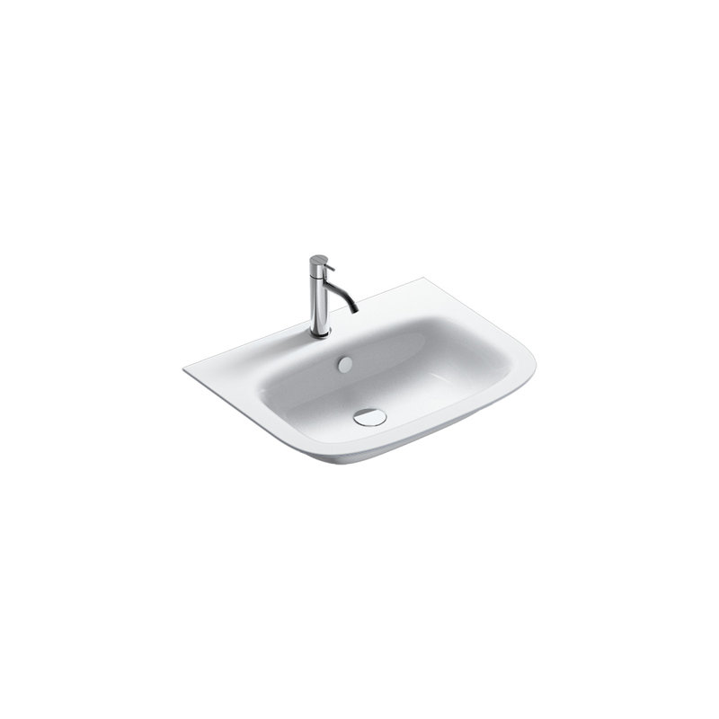 Green One 25.59'' L Bathroom Sink, Single