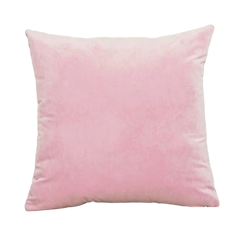 Housse de coussin en velours uni, Pink