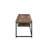 Weathered Oak Tv Stand With Black Metal Base, For 60" Flat Screen Tvs, Interior Sleek Style & Modern Design-1421887523