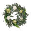 Faux Lighted Rose 45cm Wreath