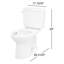 Drake® 1.28 GPF Water Efficient Elongated Two-Piece Toilet with Tornado Flush® (Seat Not Included)-61220861