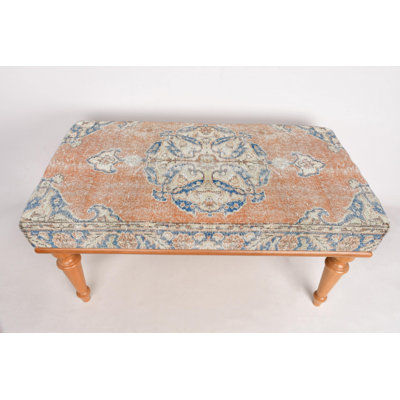 Cotton Upholstered Bench