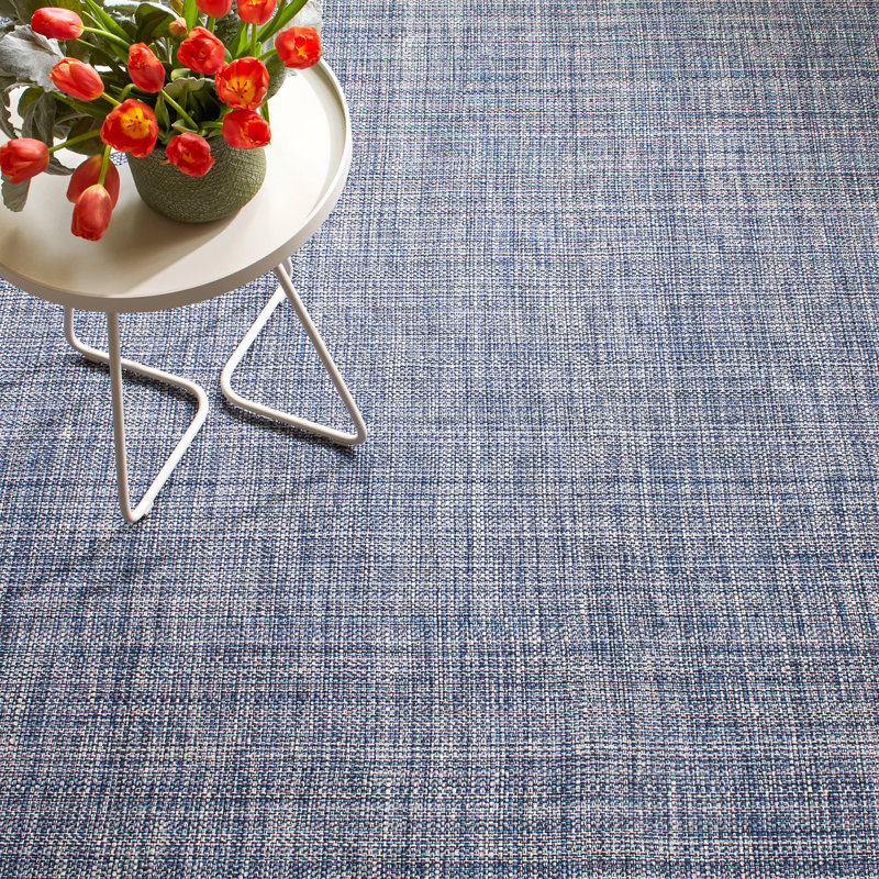 Fusion Blue Handwoven Indoor/Outdoor Rug, Rectangle 7'6" x 9'6"