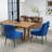 Dinnington Velvet Upholstered Side Chair With Legs-1327015325