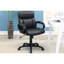 Chaise de bureau rembourrée à dossier standard, noir