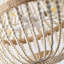 Heald 4-Light Beads White/Brown Finish Dimmable Pendant Light Fixtures