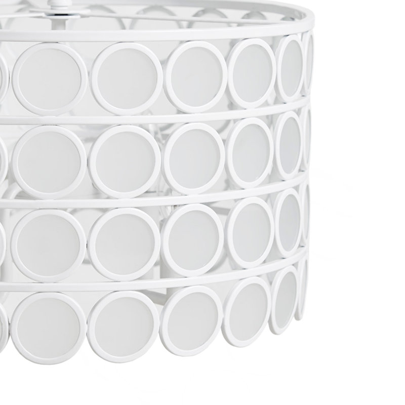 4-Light Glass Drum Shade Chandelier
