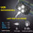Battery Powered Integrated LED Headlamp with 5 Lights