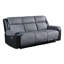 CANAPÉ RELAIS, CAISSONNEUSE ET FAUTEUIL GRIS/NOIR-978276544
