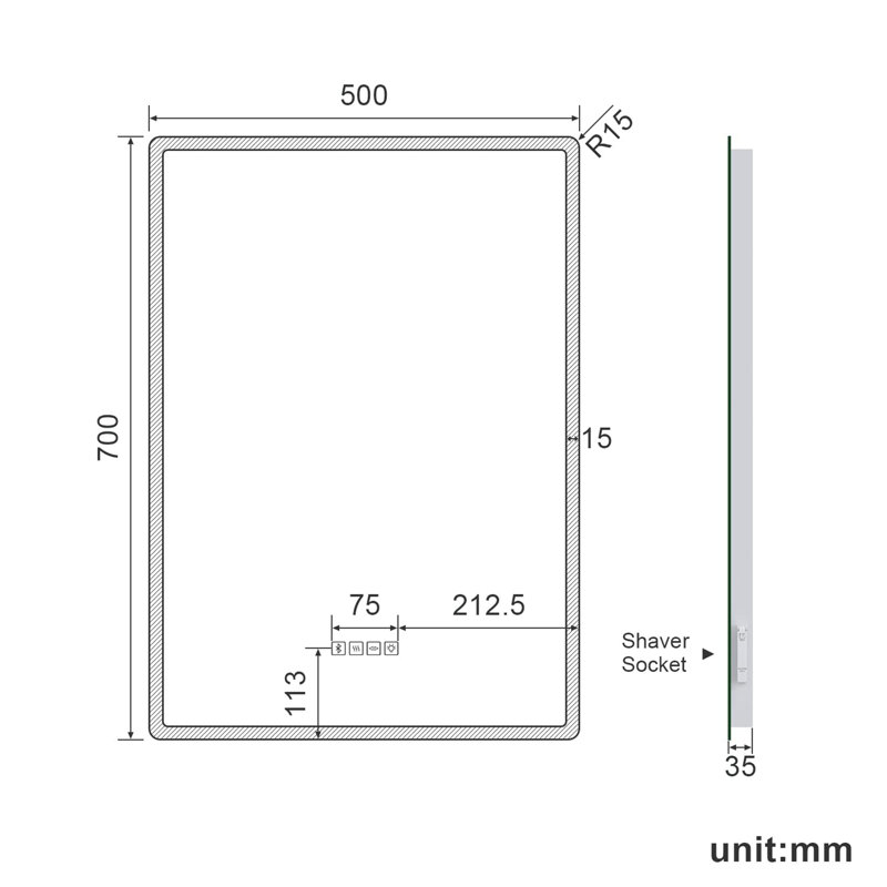 Dasiah Rectangle Mirror