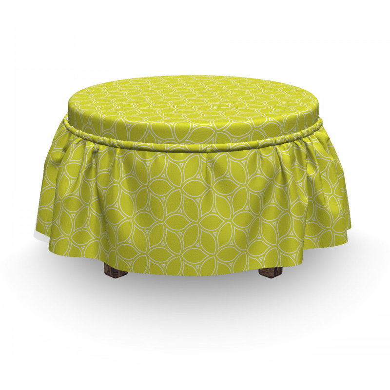 Housse pour repose-pieds des juteux citrons abstract