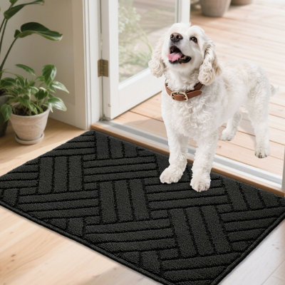 Non-Slip Geometric Indoor Doormat