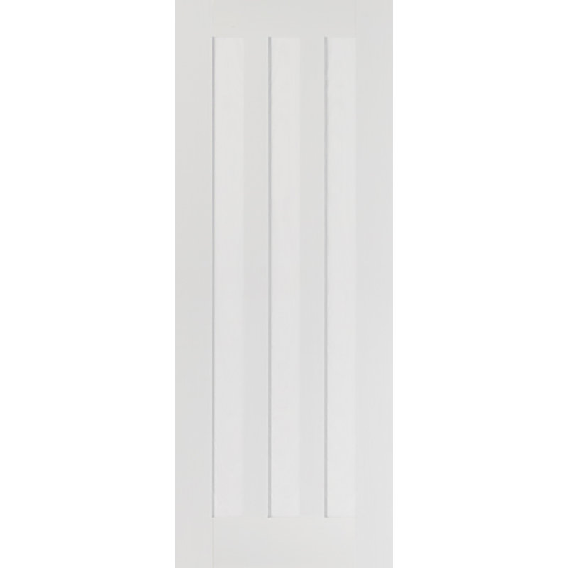 Idaho Primed White Internal Door, 198cm H x 68.6cm W x 3.5cm D