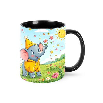Elephant Coffee Mug 11oz Ceramic Cup