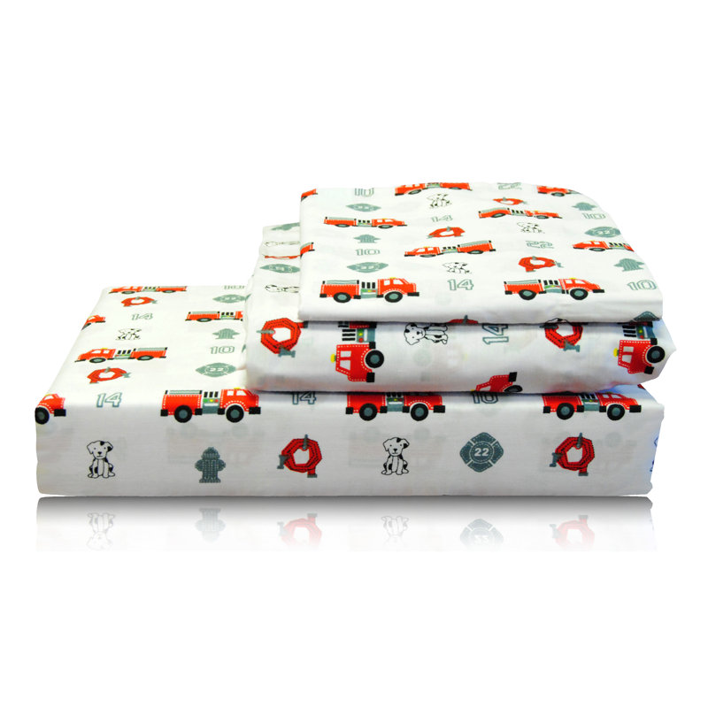 Ensemble de draps 100 % coton 200 fils, Simple