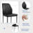 Faux Leather Solid Back Dining Side Chair With Stable Steel Legs, Set Of 4-1449090110