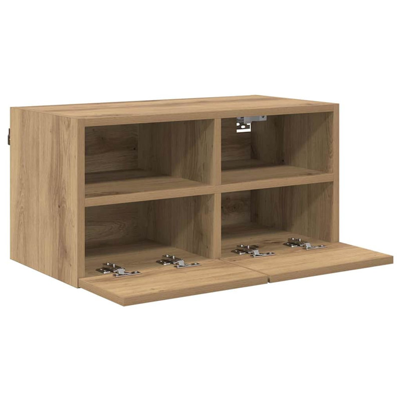 Unfinished TV Stand, Artisan Oak, 30cm H x 60cm L x 30cm W