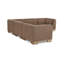 Canapé modulaire June Classic L brun foncé