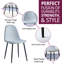 Mose 45cm H Fabric Upholstered Metal Upholstered Back Side Chair in Grey-1176719319-1118271591