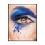 Gros plan sur un œil avec un maquillage bleu fantaisie - Photographie sur toile-59843745-59843750