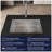 Kitchen Sink 30" X 19" Multifunctional Undermount Workstation Kitchen Sink S304 Stainless Steel Handmade Modern Single Bowl Kitchen Sink (Sink Only)