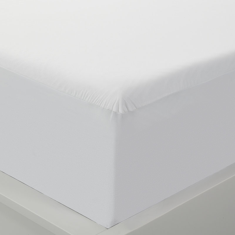 King White Bamboo Waterproof Mattress Protector