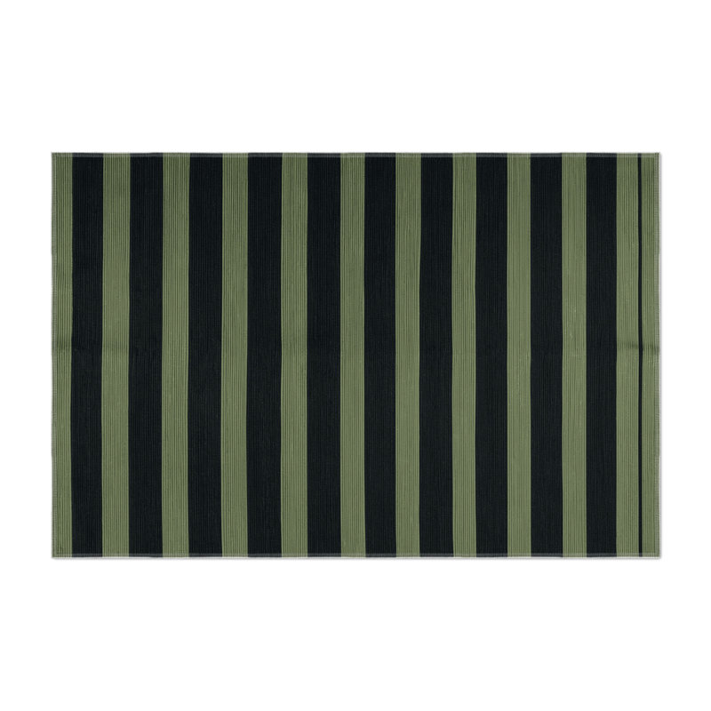 HorizontalStripes Blue Indoor and Outdoor Area Rug, Rectangle 2' x 3'
