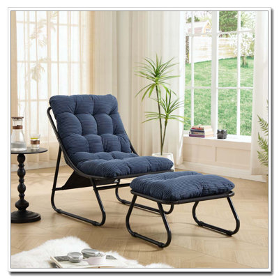 Chaise longue d'extérieur avec repose-pieds pour patio