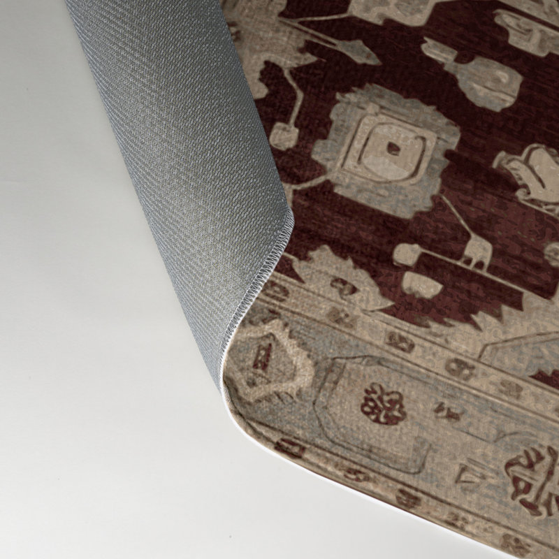 Tapis gris intérieur et extérieur surteint, Rectangle 5 pi x 7 pi