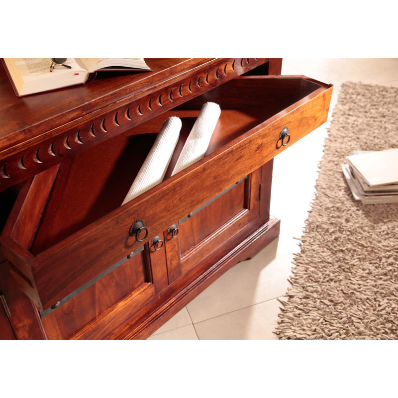 Oxford Solid Wood 107cm W 1 - Drawer Chest of Drawers, Nougat