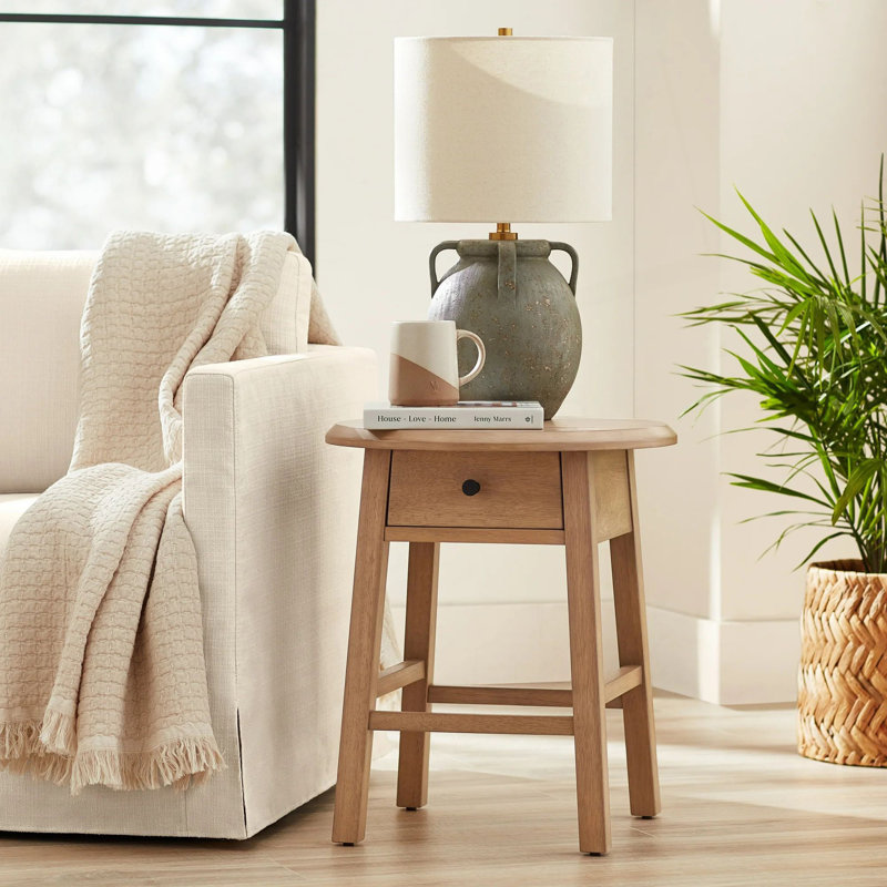 Table d'appoint avec 1 tiroir