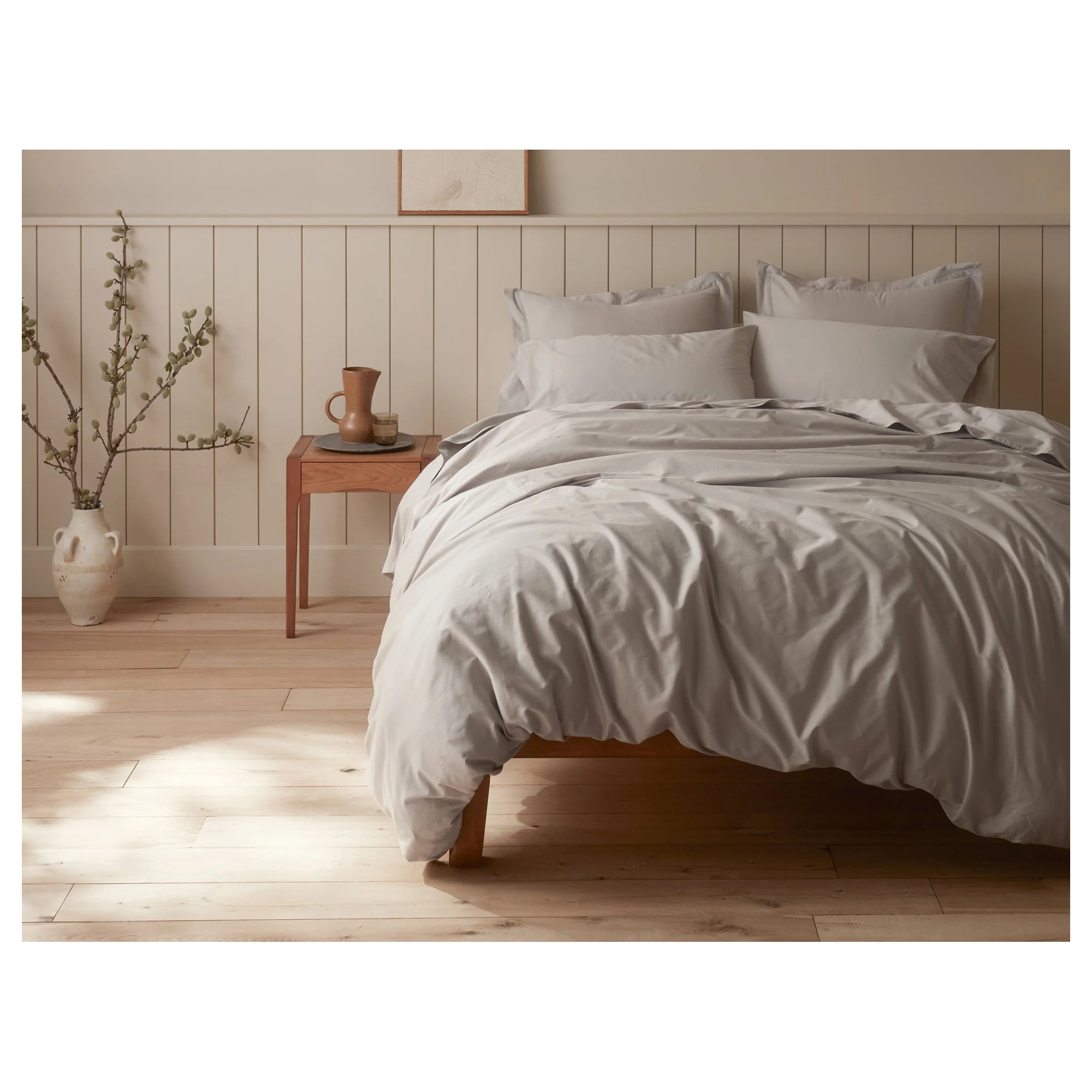 Organic Relaxed Sateen Sham, Alpine White, Standard