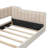 Upholstery Daybed And Side Storage Pocket,Beige