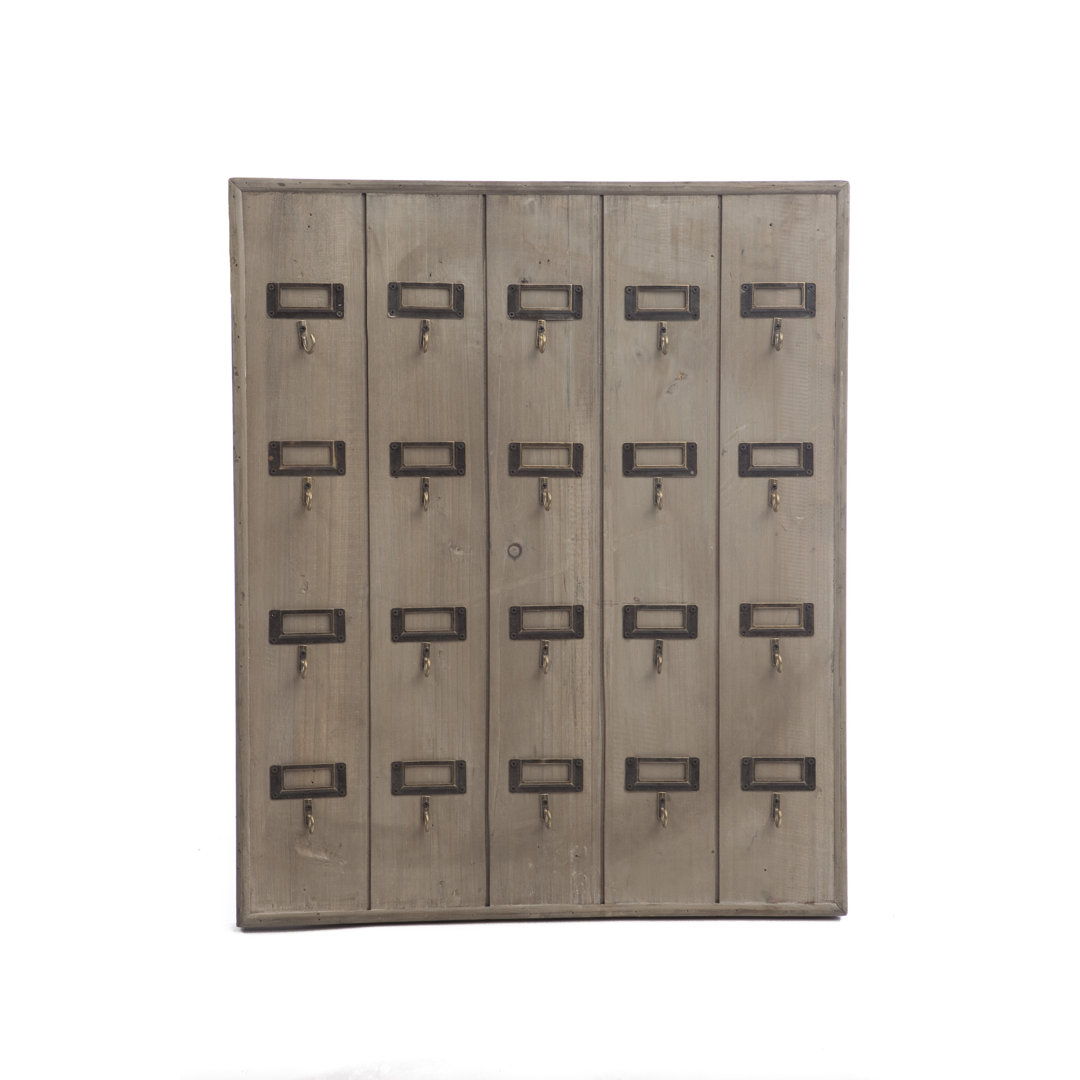 Belby Solid Wood Wall Organizer with Key Hooks Gracie Oaks