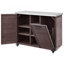Îlot de cuisine 78,3 "avec table de barbecue pliable-442998923