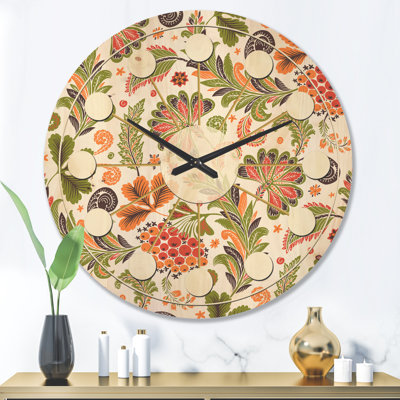 Horloge murale fantaisie en bois I