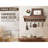 Magnetic Key Rack Farmhouse Wall Shelf With 5 Key Hooks