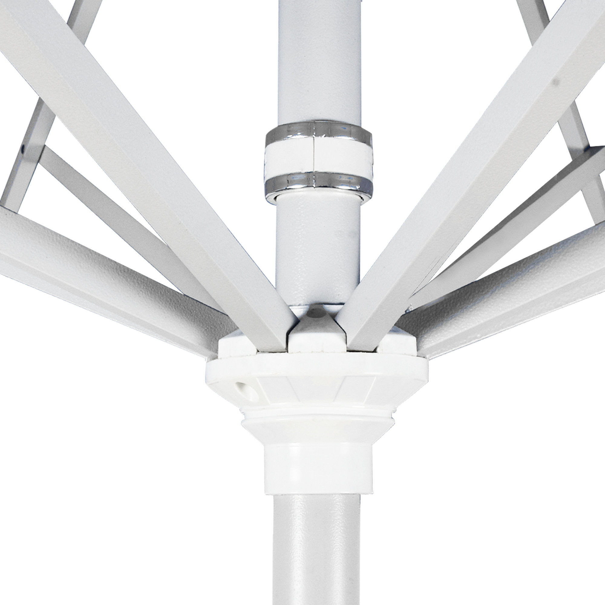 90'' Outdoor Umbrella, Blue Regatta Sunbrella® Canvas, White, Sunbrella®