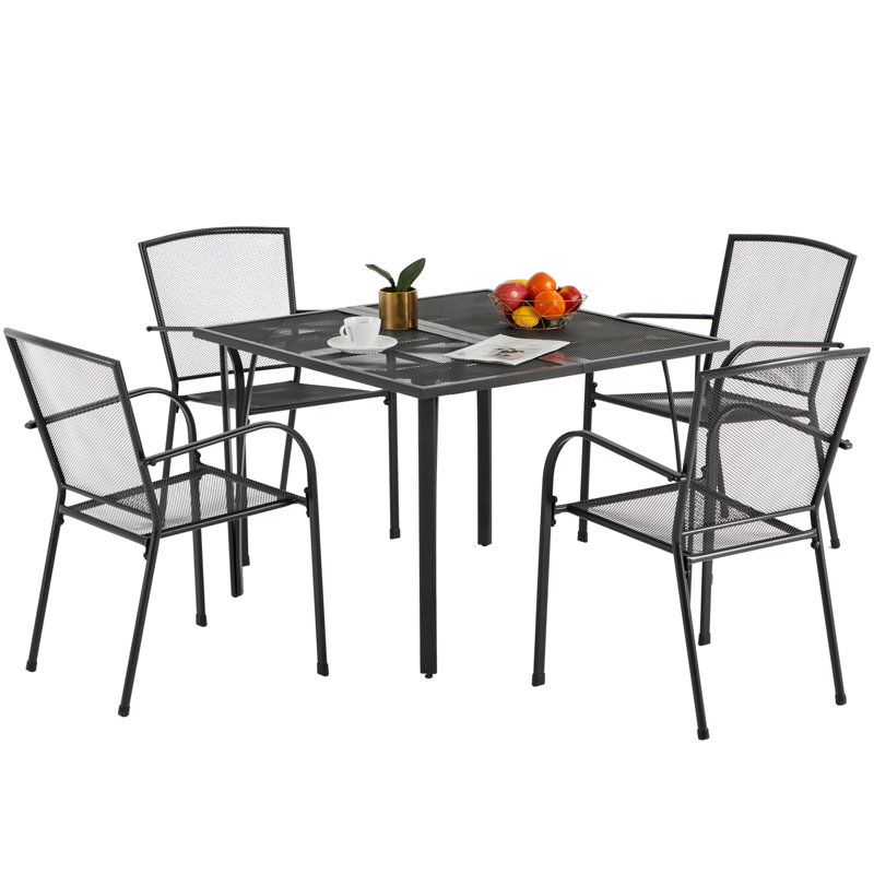 39.4" Square Patio Dining Table 