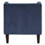 Fauteuil d'appoint en velours côtelé bleu pour espace de vie principal, siège réversible, profondeur d'assise, fabrication en contreplaqué, coussin de 22 po x 11 po-87975542